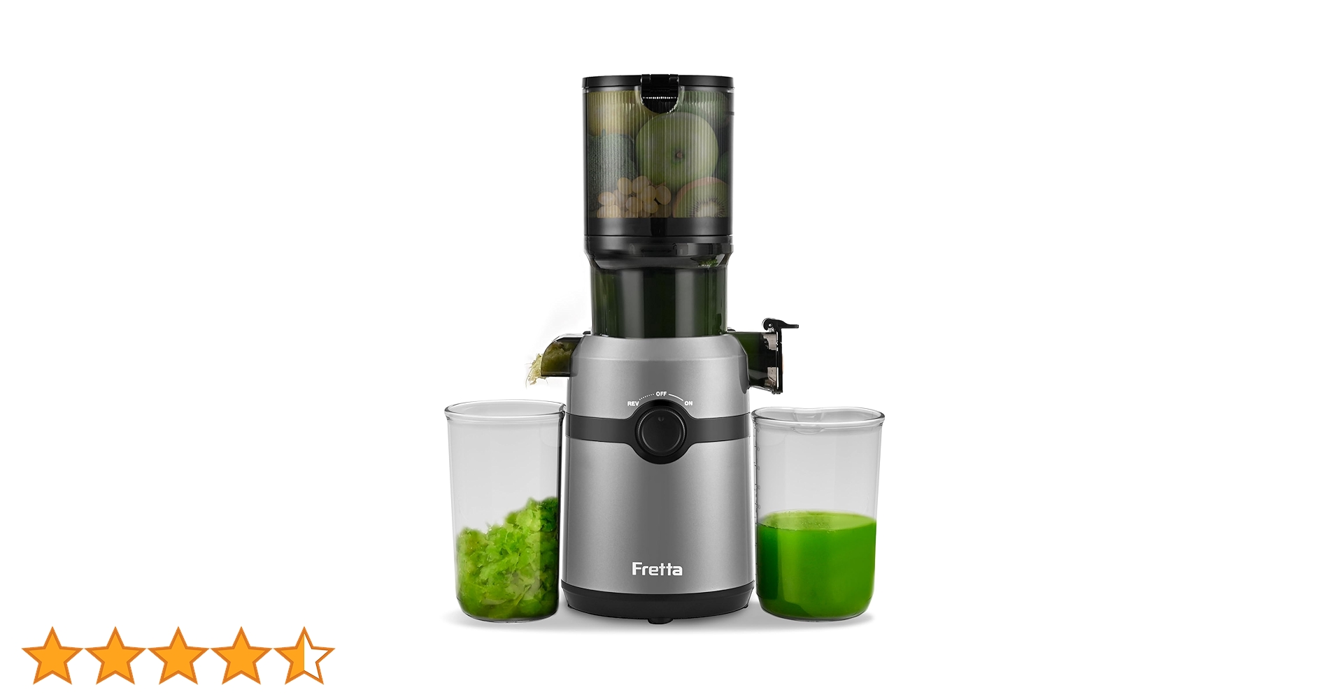 Amazon.co.jp: Fretta ジューサー 10.8cm広い投入口 1L大容量